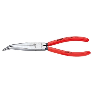 Knipex 38 21 200 Mechanics Pliers Bent Nose chrome-plated 200mm